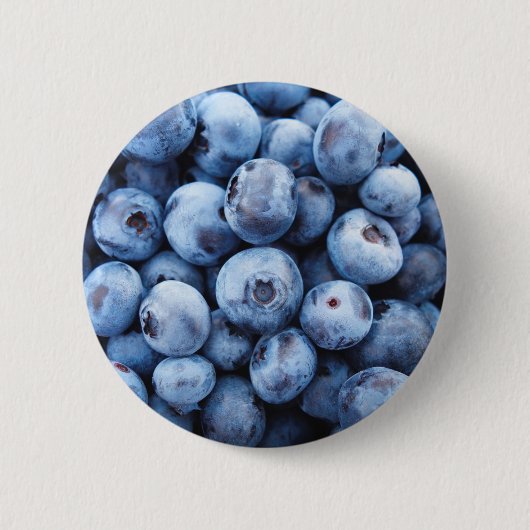 Eenvoudige Foodie Blueberry Patroon Ronde Button 5,7 Cm (Voorkant)