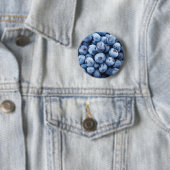 Eenvoudige Foodie Blueberry Patroon Ronde Button 5,7 Cm (In situ)