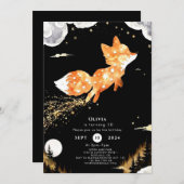 Eenvoudige Forest Fox Verjaardag Kaart (Voorkant / Achterkant)