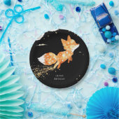 Eenvoudige Forest Fox Verjaardag Papieren Bordje (Feest)