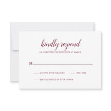 Eenvoudige Formele Bourgogne Elegante Bruiloft