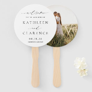 Eenvoudige Formele Foto Traditionele Klassieke Bru Handwaaier