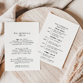 Eenvoudige formele Kaart van het huwelijk van Kraf