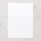 Eenvoudige formele Kaart voor bruiloft met details (Achterkant)