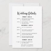 Eenvoudige formele kalligrafie Kaart rondom het hu (Voorkant)