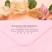 Eenvoudige Formele Naam & Terugkeeradres Zelfinktende Stempel