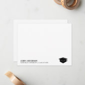 Eenvoudige formele scriptgradiënt Kaart notitie no Notitiekaartje (Voorkant / Achterkant in situ)