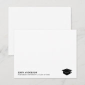 Eenvoudige formele scriptgradiënt Kaart notitie no Notitiekaartje (Voorkant / Achterkant)