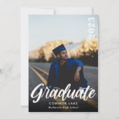 Eenvoudige foto 2025 afstudeerfeest kaart (Voorkant)