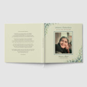 Eenvoudige foto aangepaste herdenkingsherinnering gastenboek (Volledig)