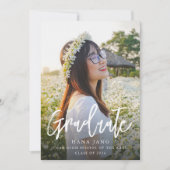 Eenvoudige foto afstudeerklas van 2025 kaart (Voorkant)