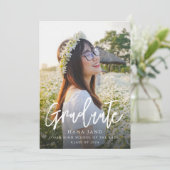 Eenvoudige foto afstudeerklas van 2025 kaart (Staand voorkant)