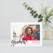 Eenvoudige Foto Afstuderen Aankondiging 2022 Brief Briefkaart (Staand voorkant)