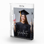 Eenvoudige foto Afstuderen geschenk fotoblok (Rechts)