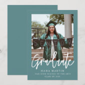 Eenvoudige foto Afstuderen klasse van 2025 Aankondiging (Voorkant / Achterkant)