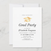 Eenvoudige foto afstuderen uitnodiging & aankondig (Achterkant)