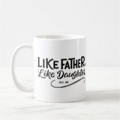 Eenvoudige foto als vader als dochter koffiemok (Links)