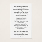 Eenvoudige foto begrafenis gedenkteken Kaart (Achterkant)