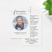 Eenvoudige foto begrafenis gedenkteken Kaart (Bureau)