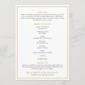 Eenvoudige foto begrafenis herdenking Orde van Ser Programmakaart (Achterkant)