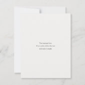 Eenvoudige foto Begrafenis & Sympathie Dank u kaar Bedankkaart (Achterkant)