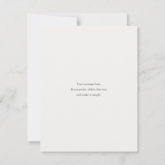 Eenvoudige foto Begrafenis & Sympathie Dank u kaar Bedankkaart (Achterkant)