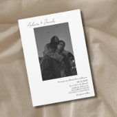 Eenvoudige foto bruiloft uitnodiging 001