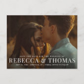 Eenvoudige foto bruiloft uitnodiging briefkaart (Voorkant)