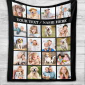 Eenvoudige foto Collage 20 Afbeelding, speciaal ge Fleece Deken