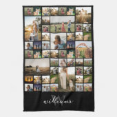 Eenvoudige foto Collage Aangepaste kleur Aangepast Theedoek (Verticaal)