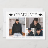 Eenvoudige foto collage afstuderen kaart (Voorkant)