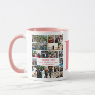 Eenvoudige foto collage | Familie-monogram-andeuke Mok