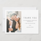 Eenvoudige foto Collage Weddenschap Bedankt (Achterkant)