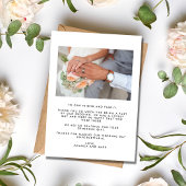 Eenvoudige foto Collage Weddenschap Bedankt