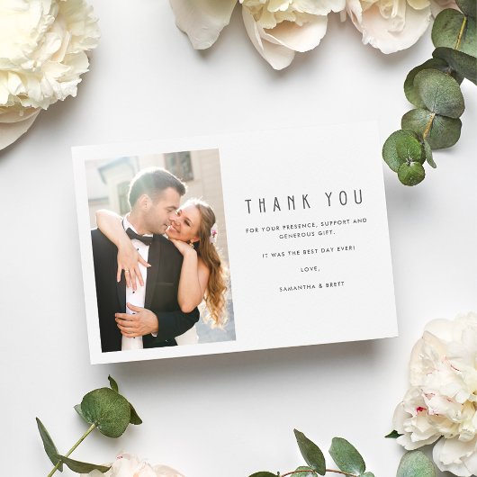 Eenvoudige foto Collage Weddenschap Bedankt