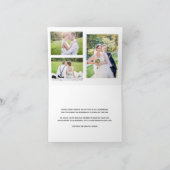 Eenvoudige foto Collage Weddenschap Bedankt (Binnen)