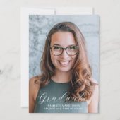 Eenvoudige foto College afstuderen Aankondiging (Voorkant)