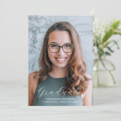 Eenvoudige foto College afstuderen Aankondiging (Staand voorkant)