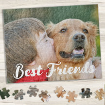Eenvoudige foto Custom Pet Dog Kinder beste vriend