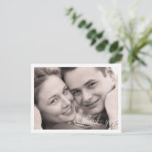 Eenvoudige foto Dank u Briefkaart (Staand voorkant)