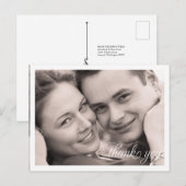 Eenvoudige foto Dank u Briefkaart (Voorkant / Achterkant)