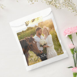 Eenvoudige foto Dank u gunst Bedankzakje