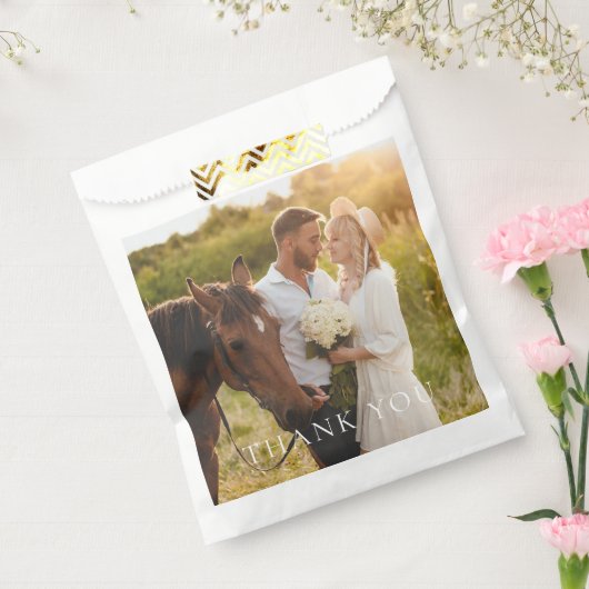 Eenvoudige foto Dank u gunst Bedankzakje (Gezegeld)