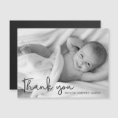 Eenvoudige foto Dank u manuscript van Baby (Voorkant / Achterkant)