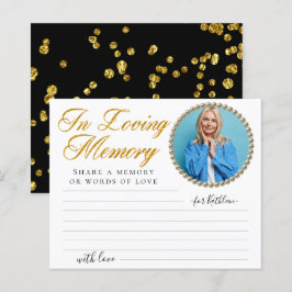 Eenvoudige foto Deel een Kaart van de begrafenis v