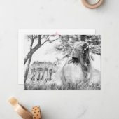 Eenvoudige foto eerste mededeling Dankuwel Opmerki Notitiekaartje (Voorkant / Achterkant in situ)