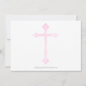 Eenvoudige foto eerste mededeling Dankuwel Opmerki Notitiekaartje (Achterkant)