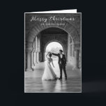 Eenvoudige foto Elegant Kerstmis Feestdagen Kaart<br><div class="desc">Moderne kerstkaart met een eenvoudig ontwerp met "Vrolijk kerstfeest" in een elegant script over uw favoriete foto.</div>