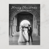 Eenvoudige foto Elegant Kerstmis Feestdagenkaart (Voorkant)