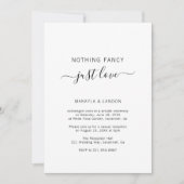 Eenvoudige foto Elegant Modern Wedding Reception Kaart (Voorkant)